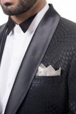 Midnight Textured Blazer (AB29) - Image 3