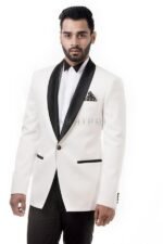 Pearl White Detailed Blazer (AB30) - Image 2