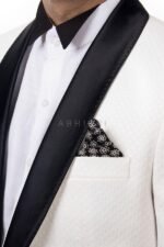 Pearl White Detailed Blazer (AB30) - Image 3