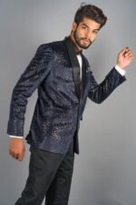 Nightfall Azure Veludo Blazer (AB32) - Image 2