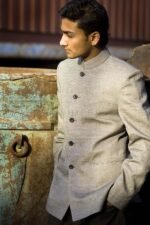 Chambray Bandhgala Suit - Image 2