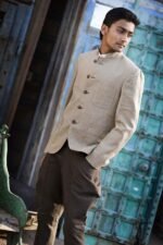 Beige Classic Bandhgala - Image 2
