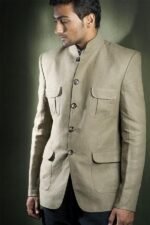 Stone Grey Jodhpur Jacket - Image 3