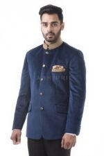 Azure Velvet Bandhgala - Image 2