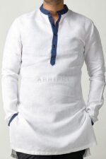 Mandarin Collar Kurta Set - Image 3