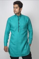 Teal Blue Kurta Set - Image 2