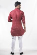 Maroon Cotton Kurta (AK38) - Image 2