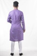 Hand Embroidered Mauve Kurta (AK39) - Image 2