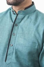 Ocean Short Cotton Kurta (AK40) - Image 3
