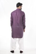 Grape Cotton Pathani Kurta Set (AK42) - Image 2