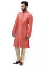 Coral Hand embroidered Kurta (AK47) - Image 2