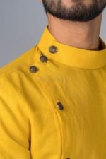 Asymmetric Sunshine Yellow Kurta (AK52) - Image 2