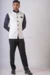 Pearl White Detailed Waistcoat