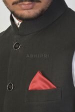Classico Black Waistcoat (ANJ47) - Image 2