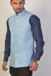 Azure Quilted Waistcoat