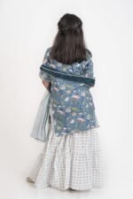 AbhiPri Cotton Jaipuri Print Girl’s Gharara Kurti,  Style 1 (Girlsghararakurti-1) - Image 4