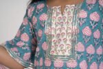AbhiPri Cotton Jaipuri Print Girl’s Gharara Kurti,  Style 3 (Girlsghararakurti-3) - Image 4