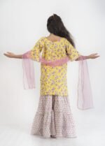AbhiPri Cotton Jaipuri Print Girl’s Gharara Kurti,  Style 4 (Girlsghararakurti-4) - Image 5