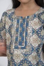 AbhiPri Cotton Jaipuri Print Girl’s Gharara Kurti,  Style 5 (Girlsghararakurti-5) - Image 4