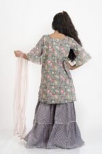 AbhiPri Cotton Jaipuri Print Girl’s Gharara Kurti,  Style 7 (Girlsghararakurti-7) - Image 4