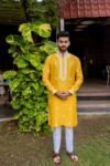 Ladoo Peela Kurta Set