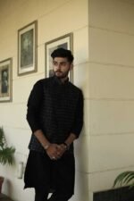 Glitter Nehru Jacket - Image 3