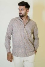 Cotton block print shirt - Image 3