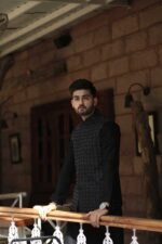 Glitter Nehru Jacket - Image 2