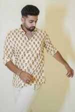 Full sleeves Cotton block print shirt - Image 3