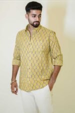 Cotton block print shirt - Image 2