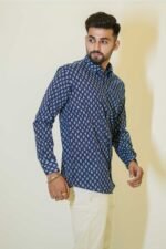 Cotton block print shirt - Image 3