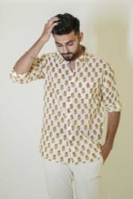 Full sleeves Cotton block print shirt