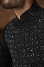Glitter Nehru Jacket - Image 4
