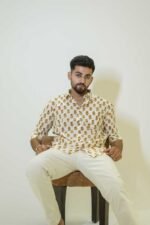 Full sleeves Cotton block print shirt - Image 4