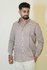 Cotton block print shirt - Image 2