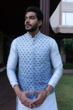 Noor Geometric Nehru Jacket - Image 2