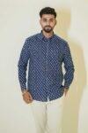 Cotton block print shirt