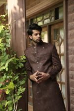 Saanjh Handcrafted Achkan - Image 5