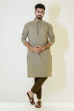 Ash Brown Kurta Set