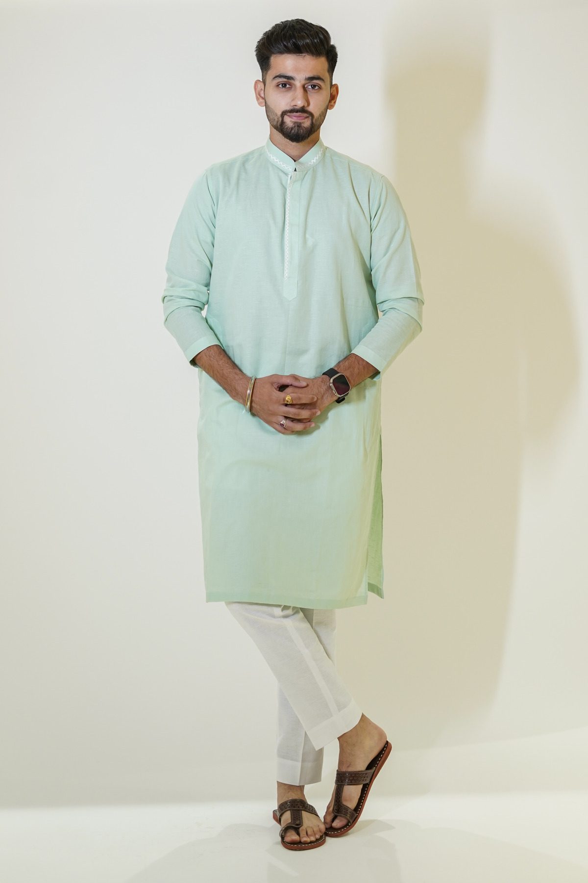 Basil Green Kurta Set