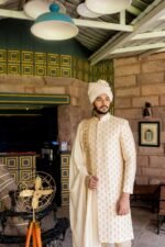 Shaahi Handcrafted Sherwani - Image 2