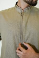 Ash Brown Kurta Set - Image 3