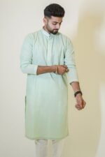 Basil Green Kurta Set - Image 4